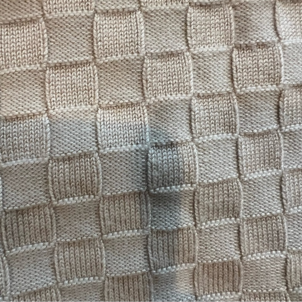 Abercrombie & Fitch Beige Checkered Tank Top - Picture 3 of 4